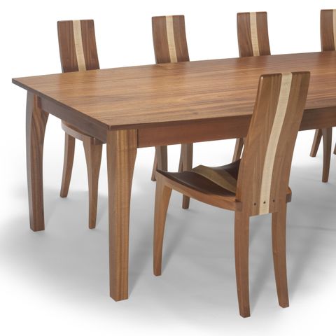 Handmade Dining Table, Oval Dining Table, Solid Wood Dining Table, Mahogany, Boat Shape Top By ... regarding Ovale Solid Wood Dining Table